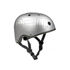 Silver Metallic Micro Helmet - Medium (53-57cm) - B00NI1WS0I